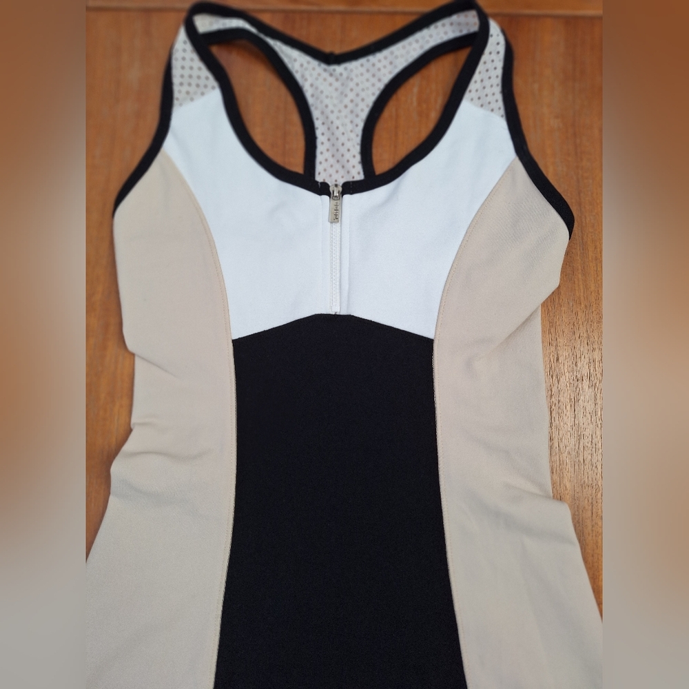 bebe Y2K Athletic Dress Retro Sporty Racerback Colorblock Nylon Tennis Active XS - Picture 3 of 13